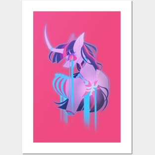 Neon Gore Twilight Sparkle Posters and Art